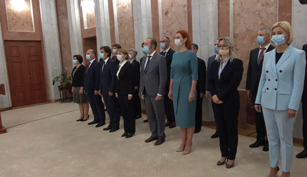 LIVE // Ceremonia de depunere a jurământului de către membrii Guvernului condus de Natalia Gavriliță